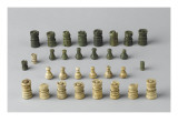 Trente et unes pièces d'échecs Lámina giclée