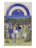 Les Très Riches Heures du duc de Berry Reproduction procédé giclée