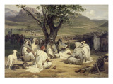 Le Parlementaire et le Medjeles Giclee Print by Horace Vernet