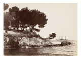 La pointe des Fourmies et au large, un navire reproduction procédé giclée