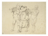 Trois ménétriers jouant du violoncelle Lámina giclée por Gustave Brion Trois ménétriers jouant du violoncelle Lámina giclée por Gustave Brion