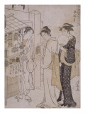 Le mois de juin, mois où l'on attend le vent Giclee Print by Torii Kiyonaga