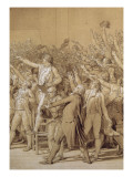 Le Serment du Jeu de Paume à Versailles le 20 juin 1789 Lámina giclée por Jacques-Louis David Le Serment du Jeu de Paume à Versailles le 20 juin 1789 Lámina giclée por Jacques-Louis David