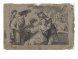 La diseuse de bonne aventure Giclée-Druck von Gerrit Van Honthorst