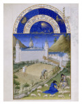 Les Très Riches Heures du duc de Berry reproduction procédé giclée