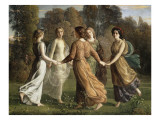 Le Poème de l'âme. Rayons de soleil reproduction procédé giclée par Louis Janmot