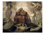 Le Poème de l'âme. Génération divine reproduction procédé giclée par Louis Janmot