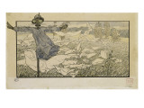 Le Rêve :L'Epouvantail Lámina giclée por Carlos Schwabe Le Rêve :L'Epouvantail Lámina giclée por Carlos Schwabe