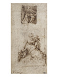 Deux études pour une Vierge à l'Enfant Lámina giclée por Alonso Cano