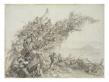 Le cri de Waterloo Giclee Print by Denis Auguste Marie Raffet
