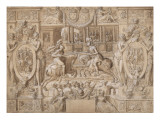Le Tournoi Lámina giclée por Antoine Caron