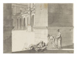 Deux jeunes filles apportent du pain à Homère endormi Lámina giclée por Jacques-Louis David Deux jeunes filles apportent du pain à Homère endormi Lámina giclée por Jacques-Louis David