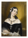 L'archiduchesse Hermine de Habsbourg-Autriche (1817-1842), abbesse du chapitre des dames de Prague reproduction procédé giclée par Albert Theer