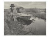 Towing the Reed (Halage des roseaux) Giclee Print by Peter Henry Emerson