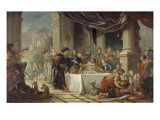 The Meals Sancho, Governor of the Island of Barataria Giclee Print by Charles Joseph Natoire