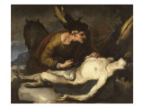 Le bon Samaritain Lámina giclée por Luca Giordano