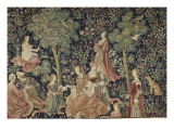 La tenture de la Vie Seigneuriale : Scènes galantes Lámina giclée La tenture de la Vie Seigneuriale : Scènes galantes Lámina giclée