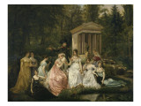 La Rose de Malmaison Giclée-Druck von du Vigneau Victor Viger