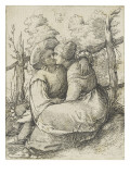 Le baiser, 1526 Giclee-trykk av Hans Sebald Beham