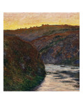 La Vallée de la Creuse, soleil couchant Lámina giclée por Claude Monet