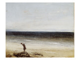 Le bord de mer à Palavas reproduction procédé giclée par Gustave Courbet
