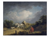 L'orage reproduction procédé giclée par George Morland