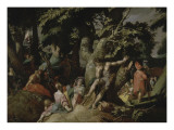 La Prédication de saint Jean-Baptiste Lámina giclée por Abraham Bloemaert