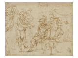 Le ravitaillement de Decius Brutus Reproduction procédé giclée par Nicolo dell' Abate