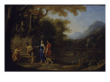 Les Bergers d'Arcadie reproduction procédé giclée par Laurent de La Hyre