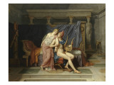 Les Amours de Pâris et Hélène reproduction procédé giclée par Jacques-Louis David