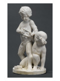 Les Génies de la Peinture et de la Sculpture se disputant la couronne reproduction procédé giclée par Luigi Fabbrucci