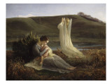 Le Poème de l'âme. L'Ange et la mère Giclee Print by Louis Janmot