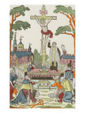 Le calvaire d'Arras reproduction procédé giclée