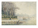 L'Oise à l'Isle-Adam Reproduction procédé giclée par Eugène Hyacinthe Meunier