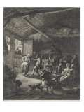 La danse au cabaret Giclée-Druck von Johannes Visscher