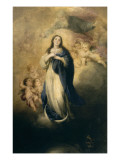 L'Immaculée Conception avec le Père éternel Giclee Print by Bartolome Esteban Murillo