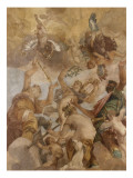 Les Dieux de l'Olympe : Jupiter, Apollon, Diane et Mars reproduction procédé giclée par Paolo Véronèse