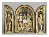 Triptyque de la Trinité, provenant de la clôture d'Augerolles. reproduction procédé giclée