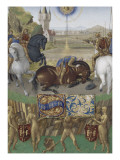 Le Livre d'Heures d'Etienne Chevalier : Les Suffrages des Saints, Saint Paul sur le chemin de Damas Giclee Print by Jean Fouquet