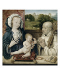 La Vierge et l'Enfant avec Saint Bernard reproduction procédé giclée par Joos Van Cleve
