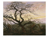 L'Arbre aux corbeaux Giclee Print by Caspar David Friedrich