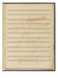 Trois études de concert. Piano. S 144 : page de titre Lámina giclée por Franz Liszt Trois études de concert. Piano. S 144 : page de titre Lámina giclée por Franz Liszt