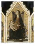 Triptyque. La Vierge et l'Enfant. Giclee-trykk av Francesco Botticini Triptyque. La Vierge et l'Enfant. Giclee-trykk av Francesco Botticini