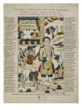 Le vrai portrait du juif errant, tel qu'on l'a vu passer à Avignon le 22 avril 1784 Lámina giclée Le vrai portrait du juif errant, tel qu'on l'a vu passer à Avignon le 22 avril 1784 Lámina giclée
