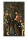 La Conversion de Zachée Lámina giclée por Bernardo Strozzi