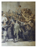 Le serment du Jeu de Paume, 20 juin 1789 reproduction procédé giclée par Jacques-Louis David