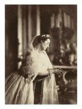 L'impératrice Eugénie agenouillée sur un prie-Dieu.. reproduction procédé giclée par Gustave Le Gray