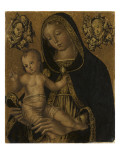 La Vierge et l'Enfant, avec deux chérubins Giclee Print