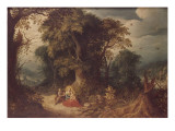 Le repos de la Sainte Famille reproduction procédé giclée par Abraham Govaerts
