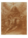 La Sainte Trinité avec quatre anges reproduction procédé giclée par Toussaint Dubreuil
